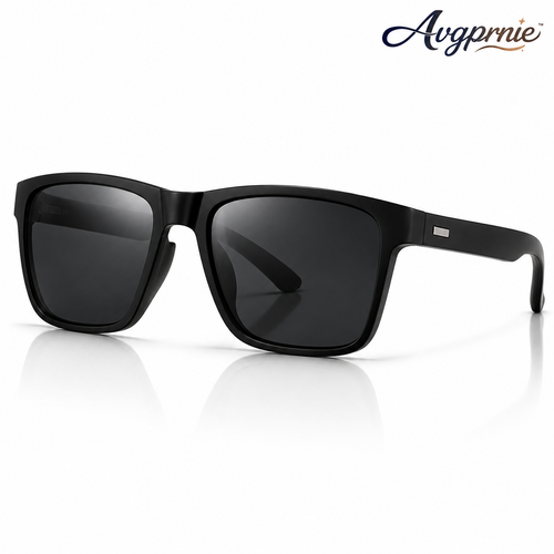 Avgprnie™ AxisCore Men's Slim Rectangle Polarized Sunglasses – UV400 Mirrored Fashion Shades for Driving, Vacation & Streetwear