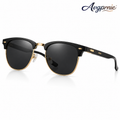 Avgprnie™ CanyonShield Men's Browline Polarized Sunglasses – UV400 Mirrored Retro Square Shades for Outdoor & Everyday Wear