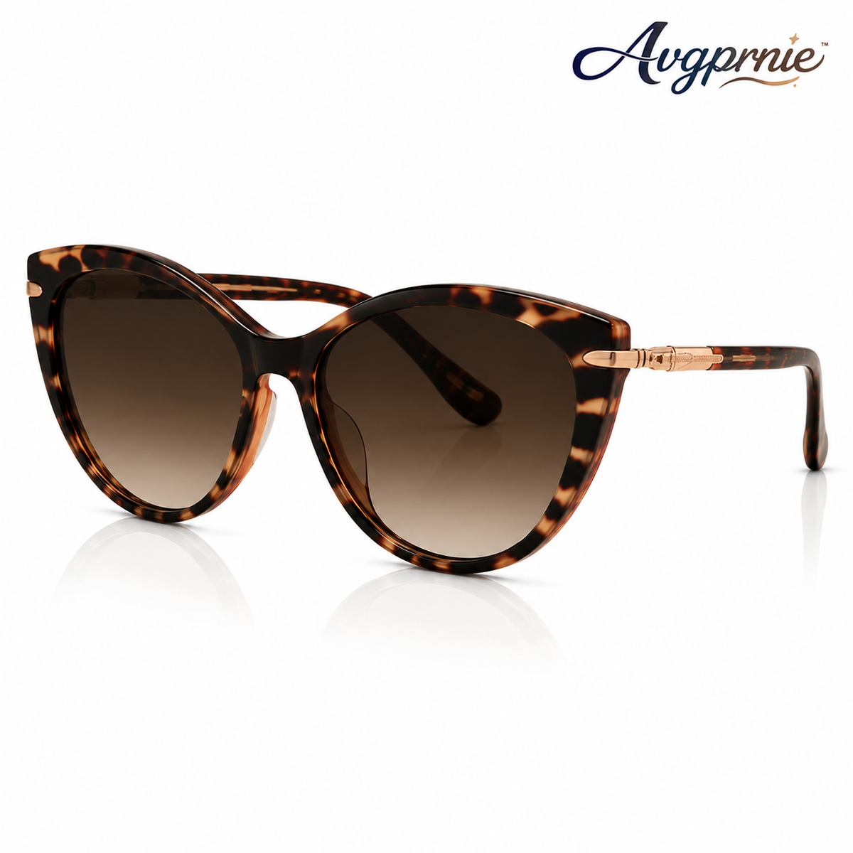 Avgprnie™ Celeste Wing Women's Polarized Cat-Eye Sunglasses – UV400 Mirrored Fashion Shades for Vacation, Driving & Everyday Wear