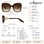 Avgprnie™ Riviera Halo Women's Oversized Polarized Sunglasses – UV400 Gradient Mirrored Fashion Shades for Travel, Beach & Everyday Wear