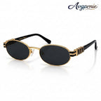 Avgprnie™ MuseLine Women's Slim Oval Polarized Sunglasses – Retro UV400 Mirrored Fashion Shades for Street Style & Vacation