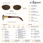 Avgprnie™ MuseLine Women's Slim Oval Polarized Sunglasses – Retro UV400 Mirrored Fashion Shades for Street Style & Vacation