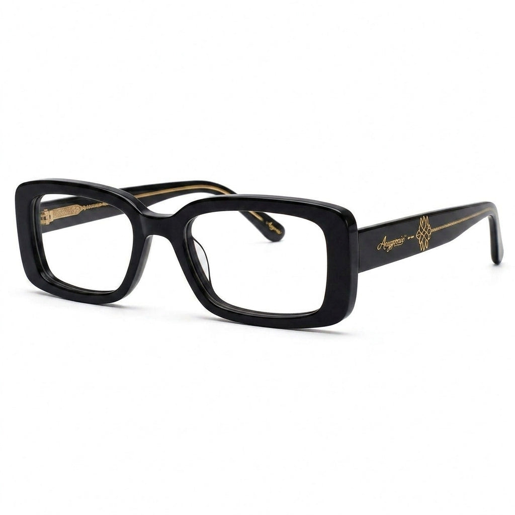 Avgprnie™ Archive 90 Retro Rectangle Fashion Frames – Vintage Inspired Clear Lens Eyeglass Frames for Women & Men