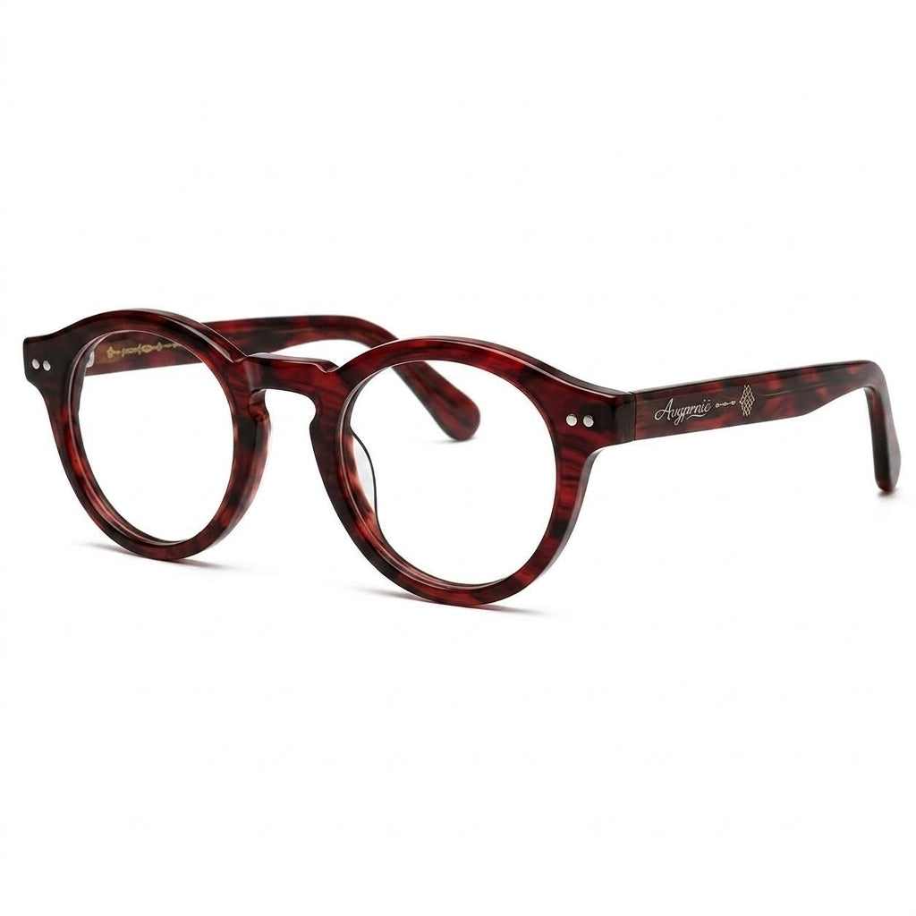 Avgprnie™ Heritage Keyhole Round Fashion Eyeglass Frames – Vintage Inspired Clear Lens Optical Style Frames