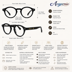 Avgprnie™ Heritage Keyhole Round Fashion Eyeglass Frames – Vintage Inspired Clear Lens Optical Style Frames