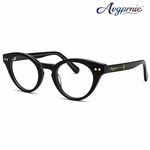 Avgprnie™ Atelier Cat-Eye Fashion Frames – Women's Vintage Inspired Clear Lens Eyeglass Frames in Black, Brown & Red