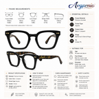 Avgprnie™ WildMuse Oversized Square Fashion Frames – Retro Clear Lens Eyeglass Frames in Black, Brown, Red & Leopard Print